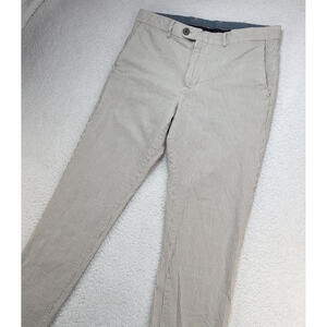Bonobos Seersucker Tailored Pants Beige Stripe Men’s 33x32